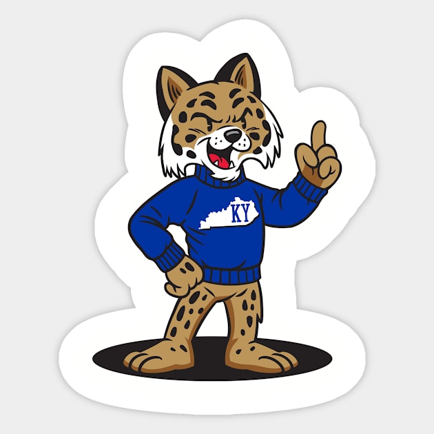 Kentucky Number One Cat Sticker by KentuckyYall